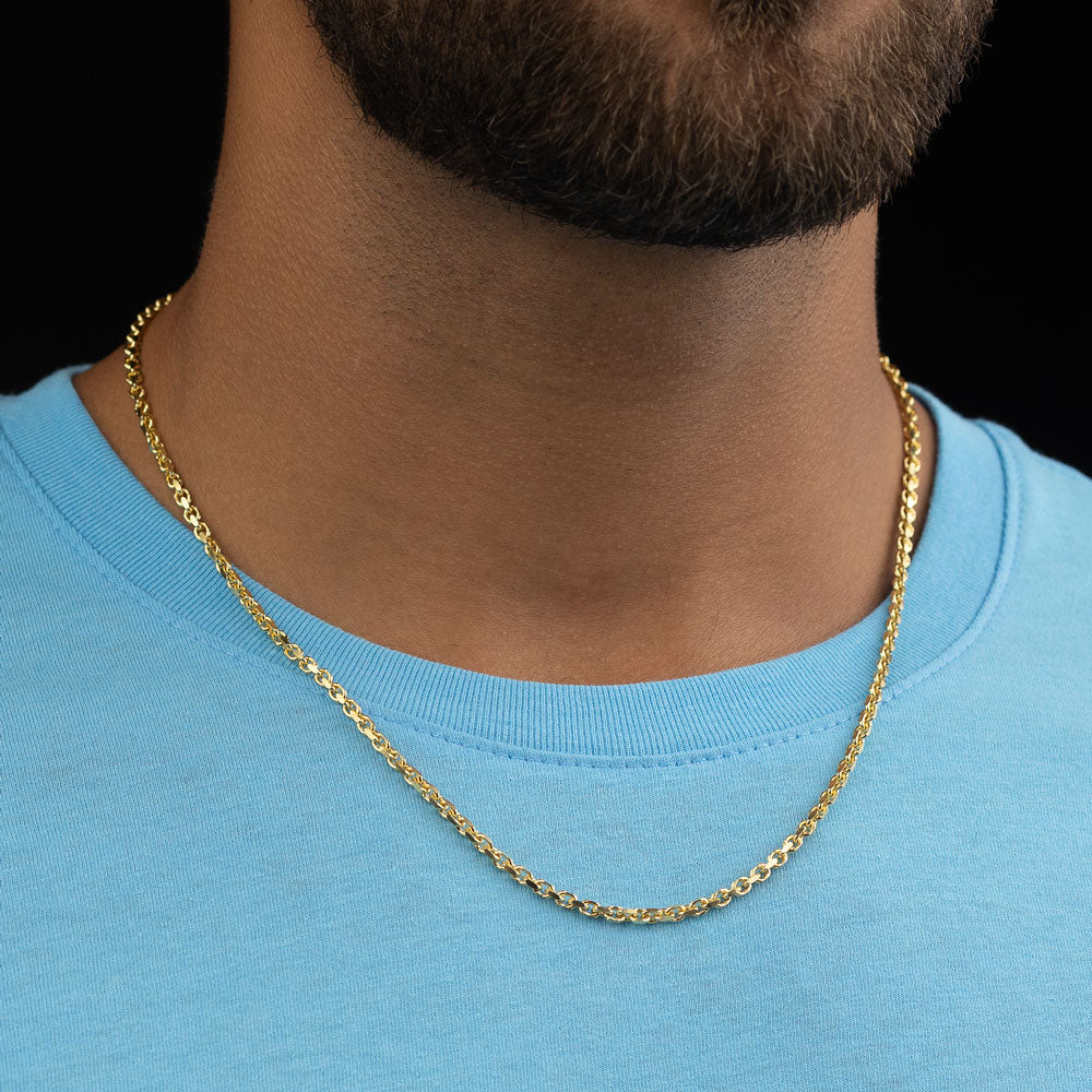 Solid Gold Cable Chain