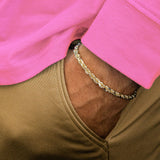 Solid Gold Rope Bracelet