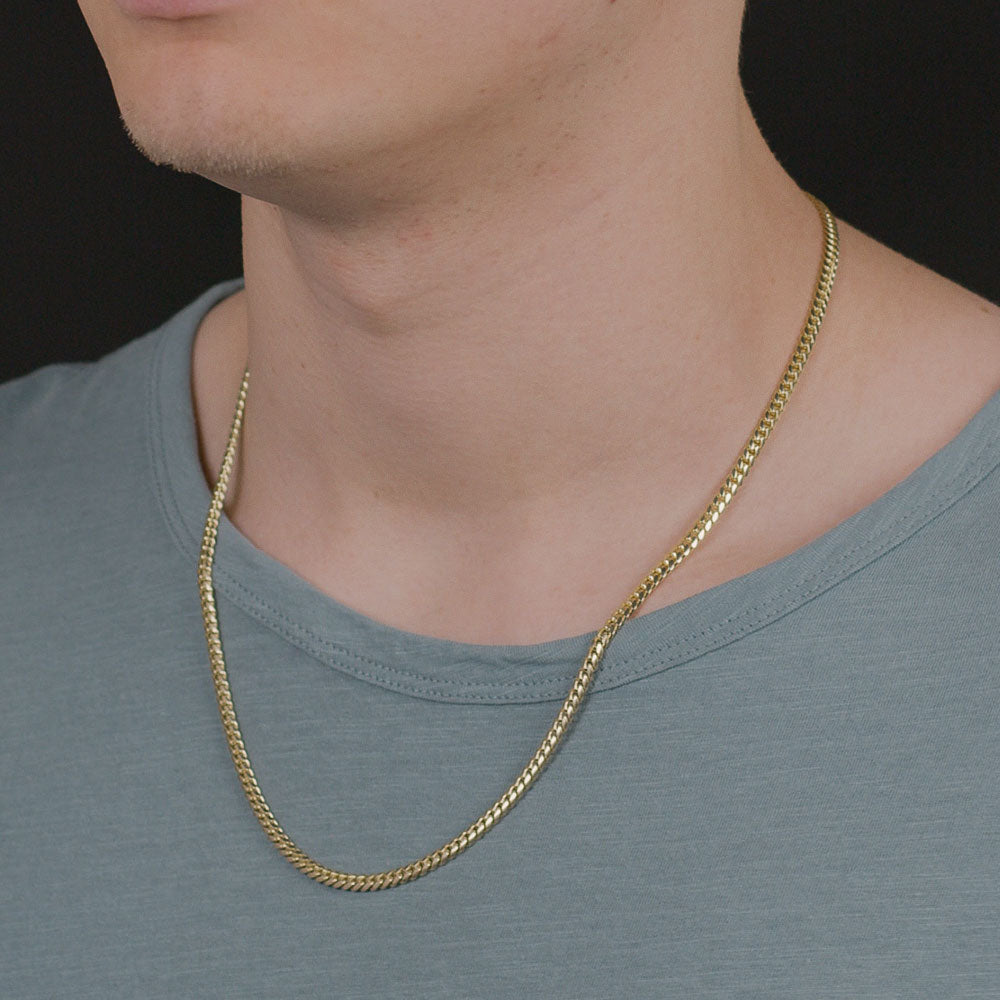 Solid Gold Cuban Link Chain 10k - 14k