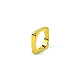 Gold Square Ring