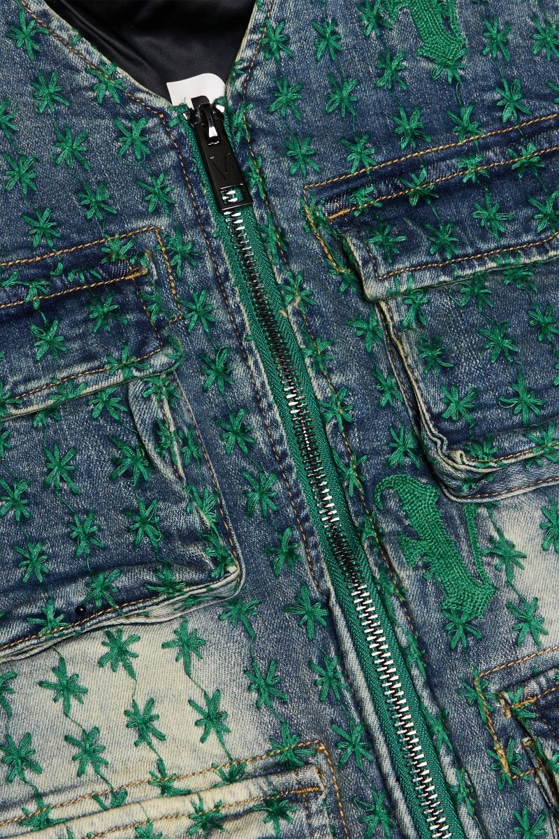 "STARLET" VEST BLUE/GREEN