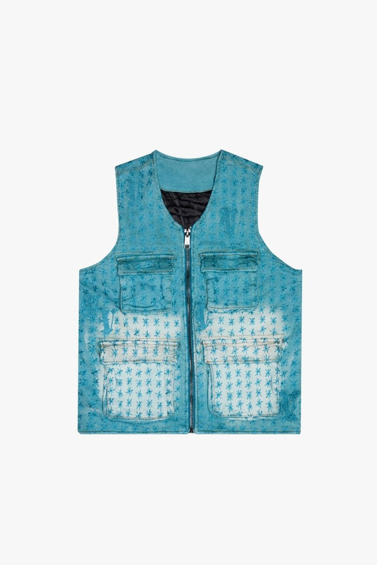 "STARLET" VEST LT.BLUE/BLUE