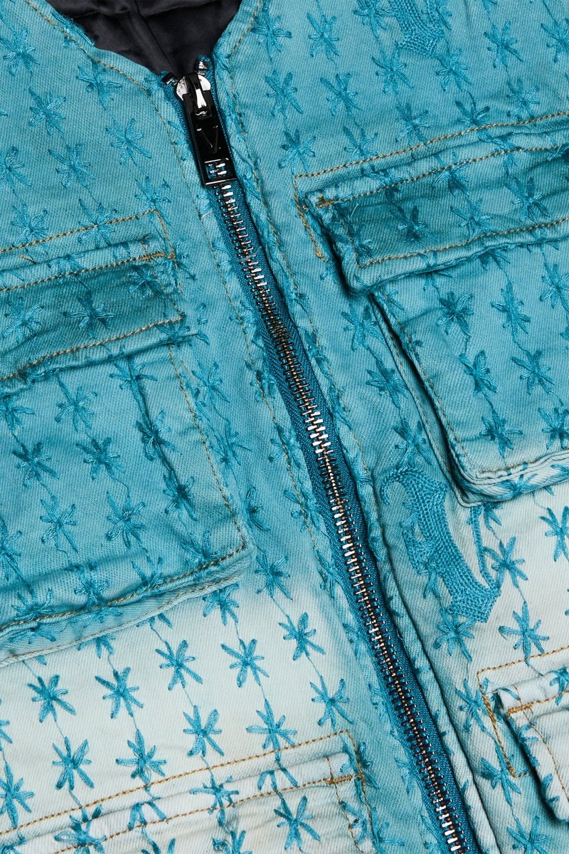 "STARLET" VEST LT.BLUE/BLUE