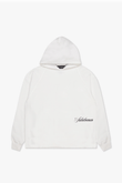 "STEEL" CROPPED HOODIE WHITE