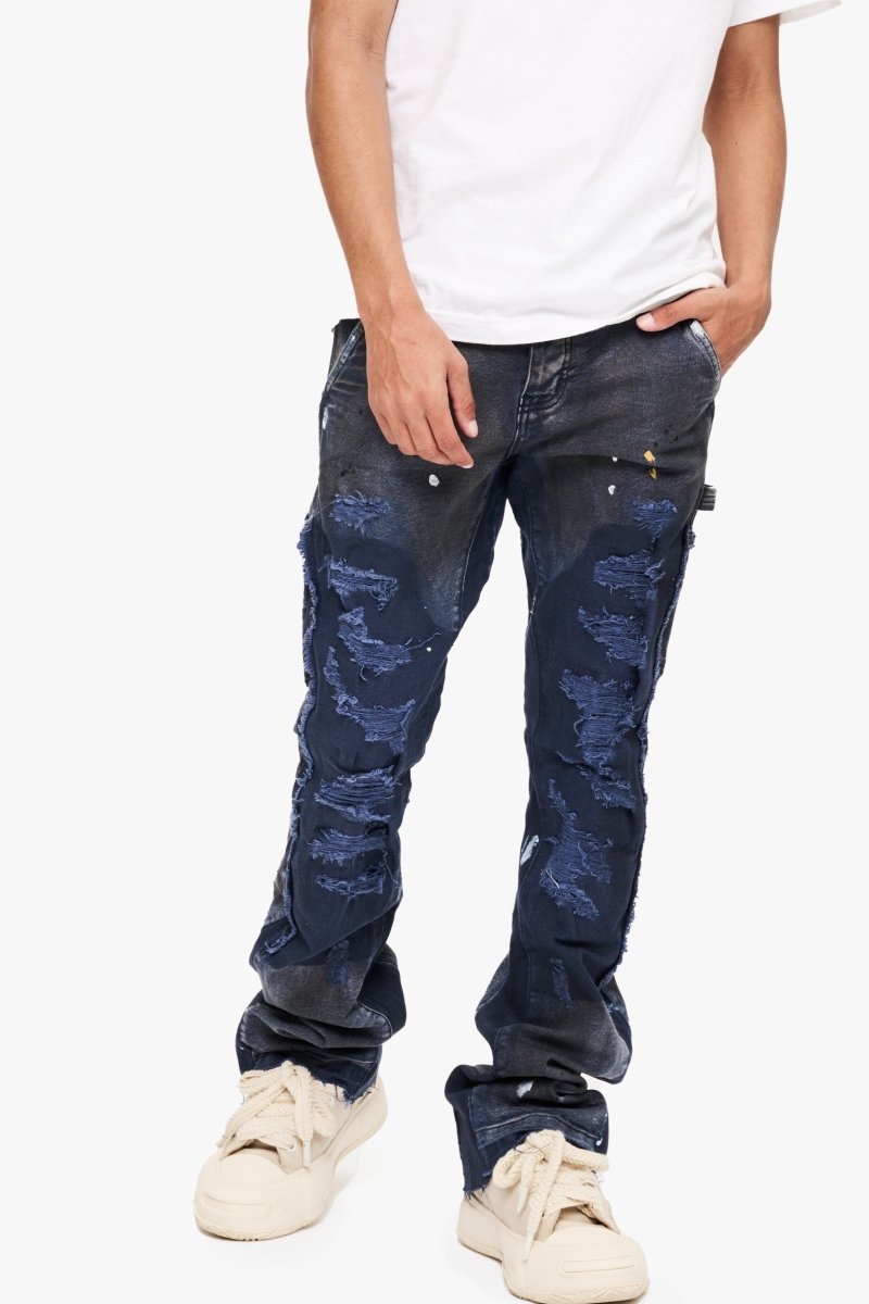 Stellar Night Stacked Dk Blue