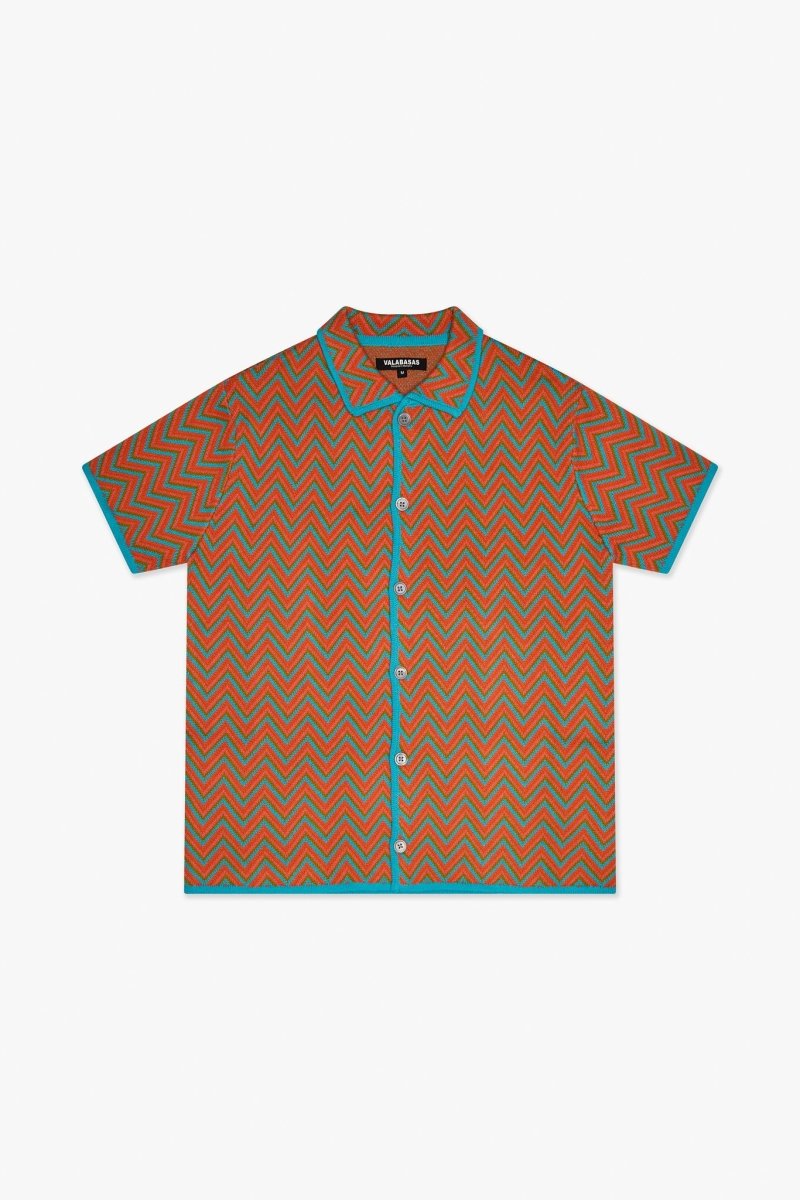 Strata Button Down Orange Multi