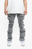 Strike Stacked Flare Jean Grey Washed