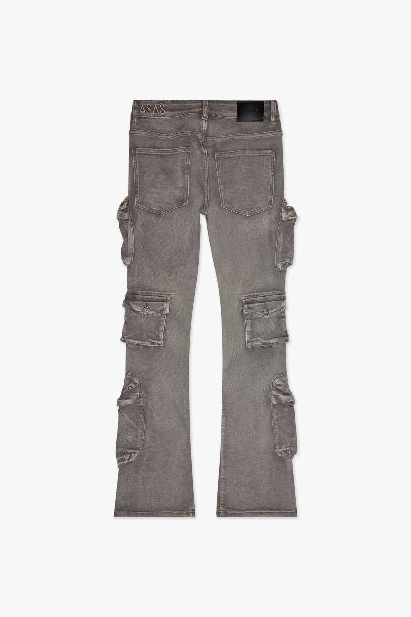 Strike Stacked Flare Jean Grey Washed