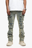 Strike Stacked Flare Jean Light Vintage Blue