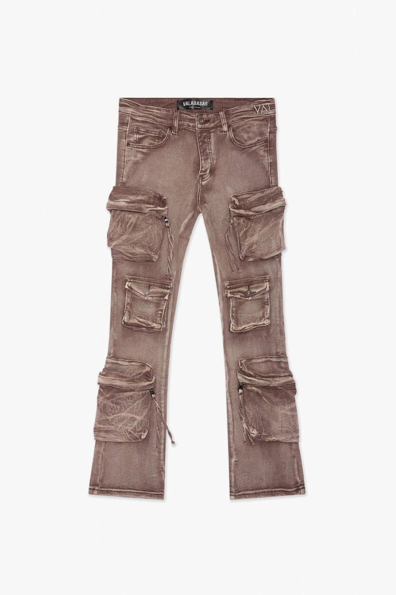 Strike Stacked Flare Jean Success Brown Wash