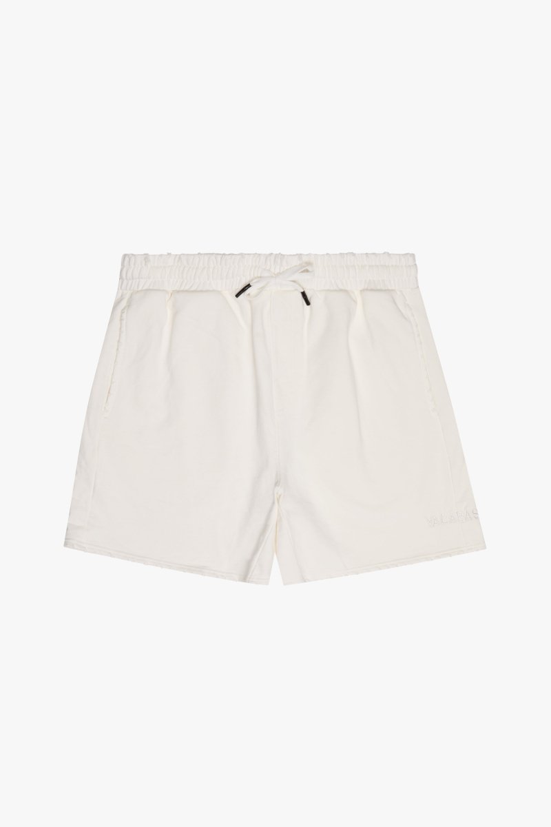 "SUAVA" FRENCH TERRY SHORTS WHITE