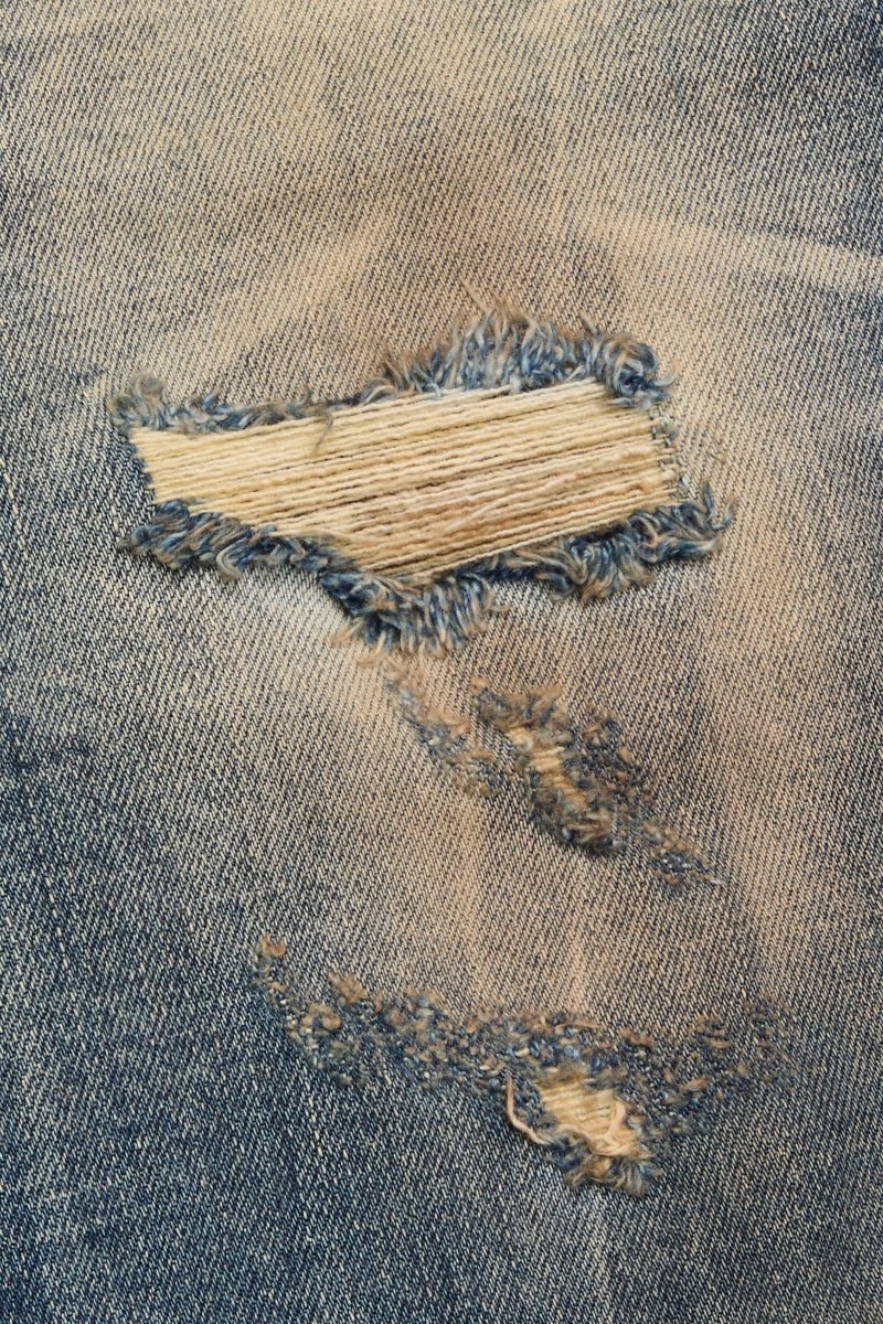 "SUNWASHED" STRAIGHT JEAN VINTAGE BLUE