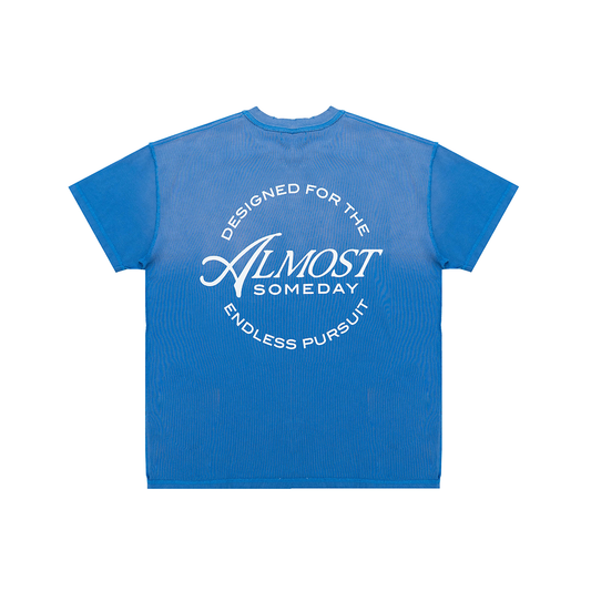Motto Tee (Sun Fade Blue)