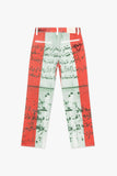 "THAHAB" STRAIGHT PANT GREEN MULTI