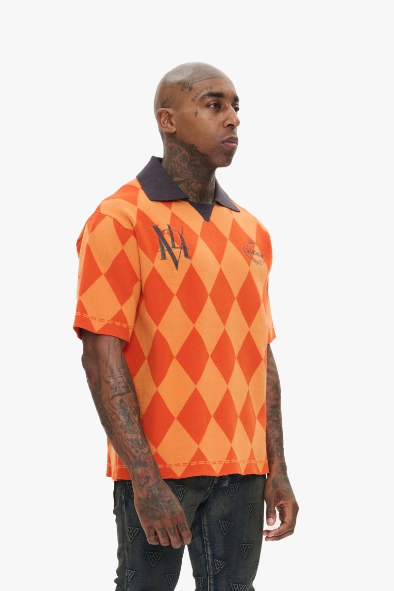 Thanya Polo Button Up Orange