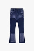 "THE CARPENTER” STACKED FLARE JEAN BLUE
