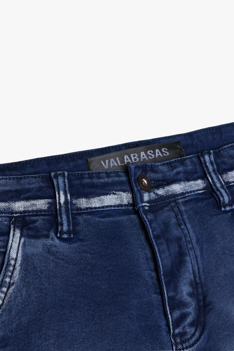 "THE CARPENTER” STACKED FLARE JEAN BLUE
