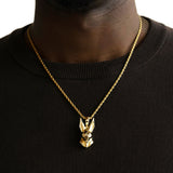 Anubis Necklace Pendant & Rope Chain