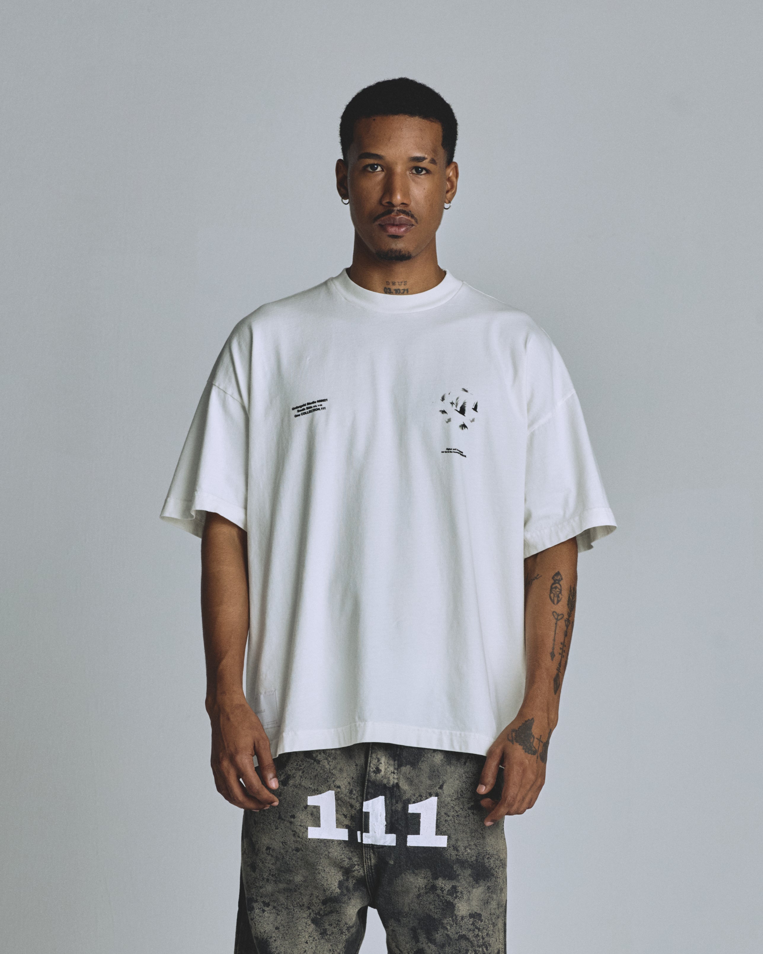 The One Angel Circle Tshirt White