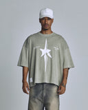 The One Star Boxy Fit Tshirt Vintage Green