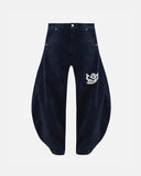 The Path Monogram Barrel Jean Blue