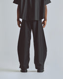 The Path Monogram Barrel Trouser Black / Chalk Line