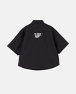 The Path Monogram Boxy Fit Shirt Black / Chalk Line