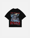 The Path Monogram Boxy Fit Tshirt Black