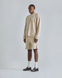 The Path Monogram Cable Knit Crewneck Cream