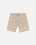The Path Monogram Cable Knit Short Cream