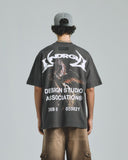 Thunder Rider Pegasus Tshirt Vintage Gray