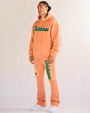 "TOUCHSTONE" FLEECE SET PEACH/YELLOW