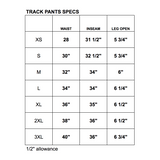 EPTM TRACK PANTS-RED/WHITE