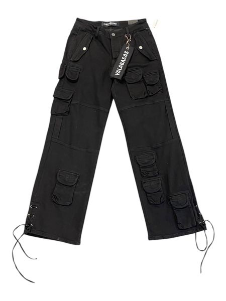 "TROOPER" BAGGY DENIM JET BLACK