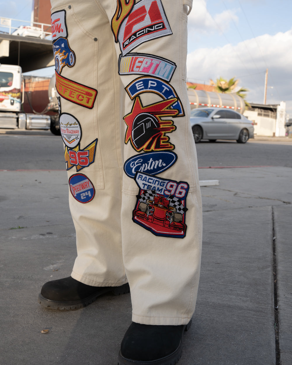 Turbo Carpenter Pants - Cream