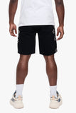 Turning Denim Shorts Jet Black