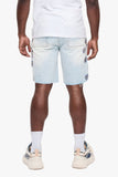 Turning Denim Shorts Light Wash