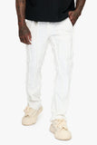Twisted Denim Jean Stacked White