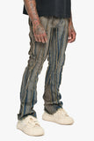 Twisted Stacked Denim Dirty Vintage Stacked Denim