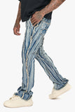 Twisted Stacked Denim Light Blue Wash
