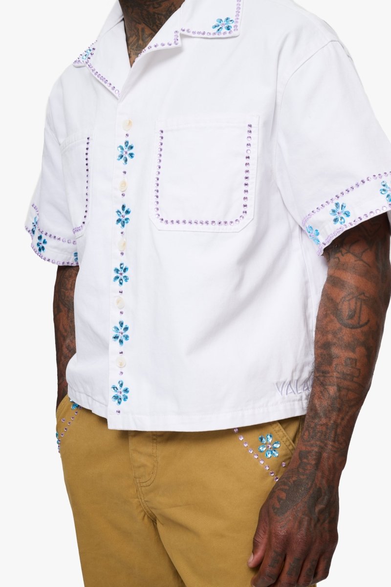 Under Pressure Button Down White