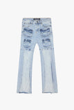 "UTILITY" STACKED FLARE JEAN LIGHT BLUE