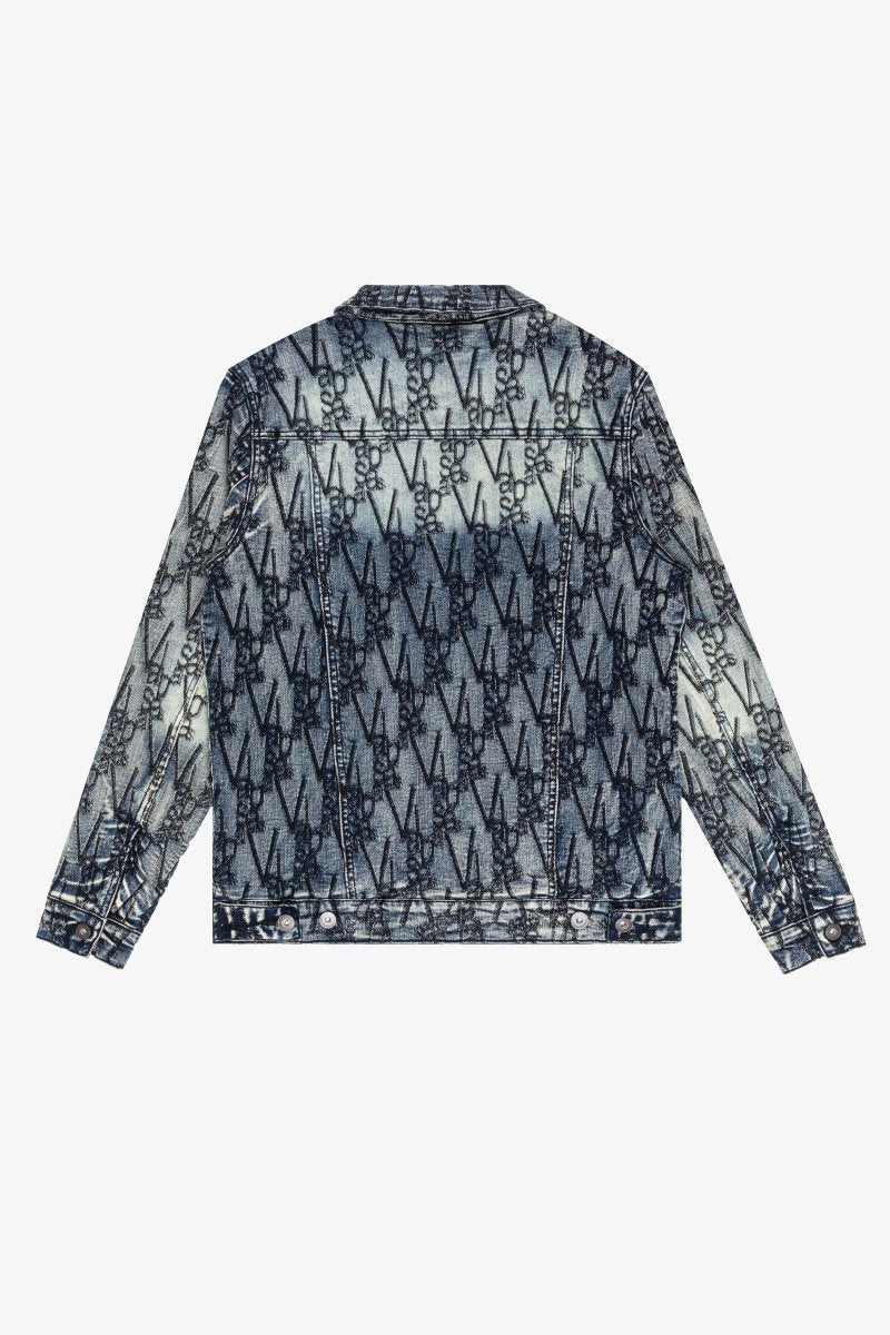 "V-INK" JACKET BLACK BLUE