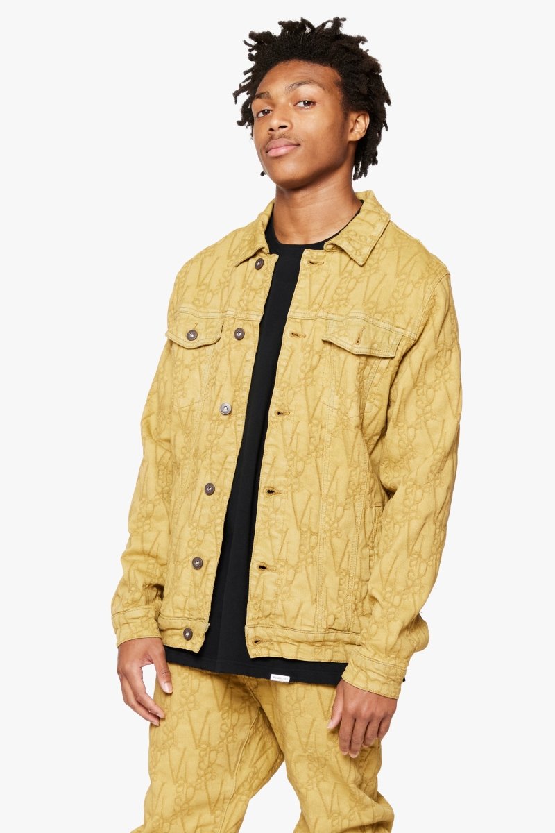 "V-INK" JACKET BLACK KHAKI