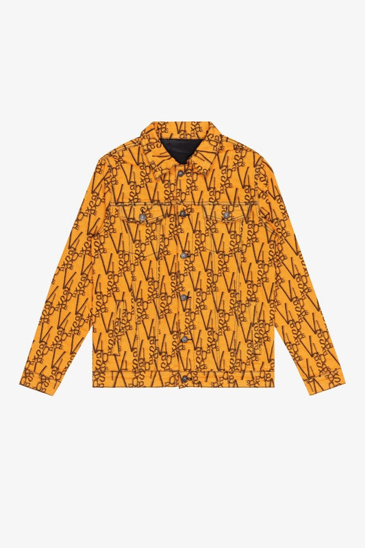 "V-INK" JACKET BLACK ORANGE