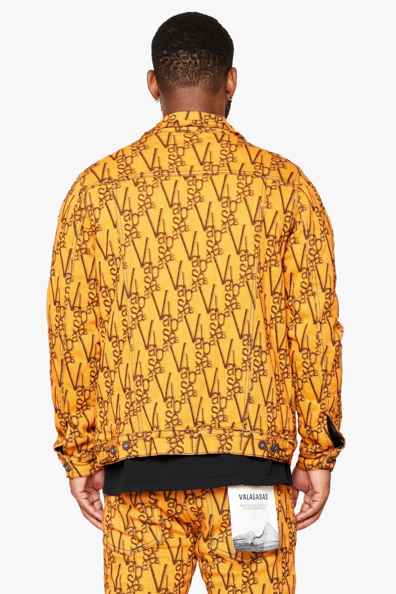 "V-INK" JACKET BLACK ORANGE