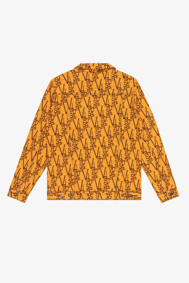 "V-INK" JACKET BLACK ORANGE