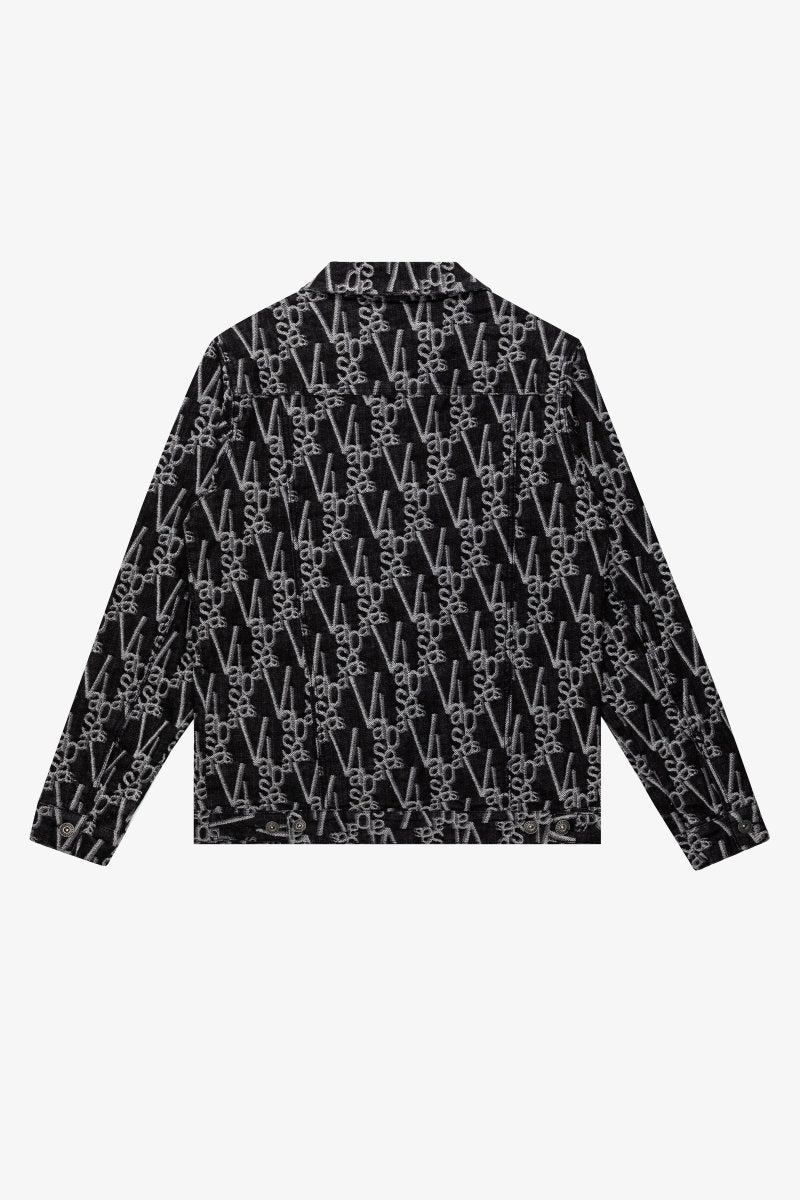 "V-INK" JACKET BLACK WHITE