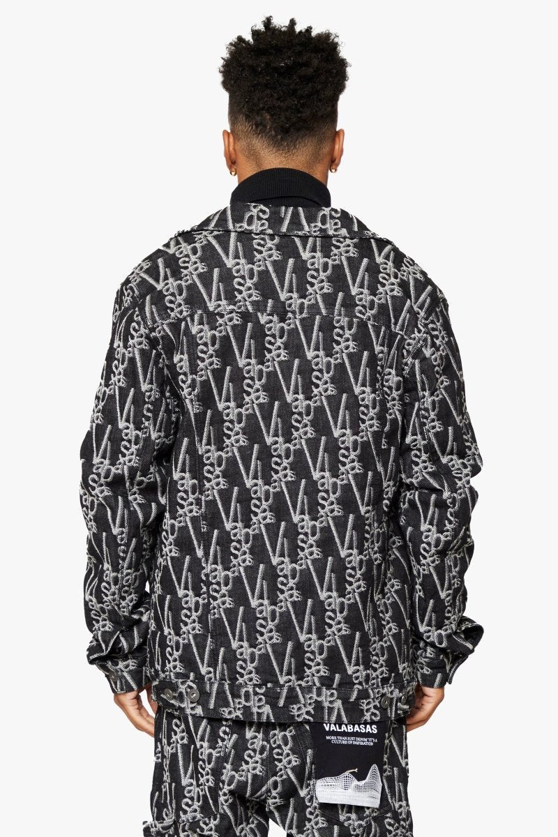 "V-INK" JACKET BLACK WHITE