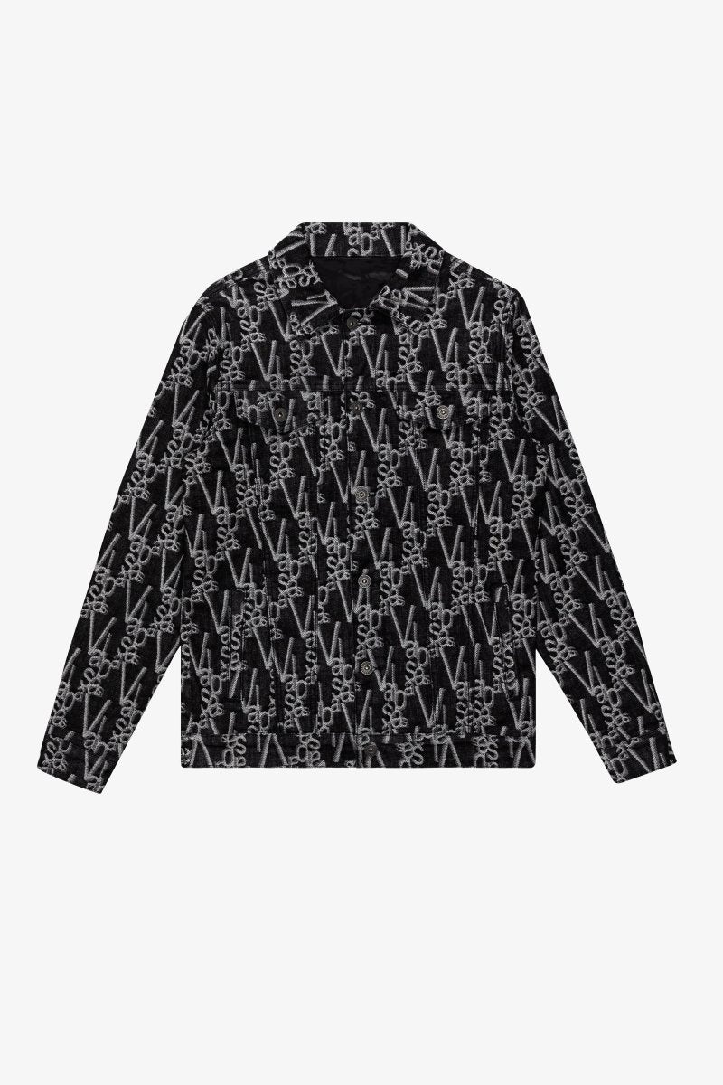 "V-INK" JACKET BLACK WHITE